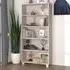 Olavi 4-Shelf Bookcase - White, Pinewood