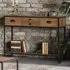 Olbia Console Table with 4 Drawers - Oak