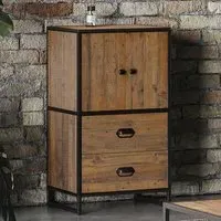 Olbia Sideboard with 2 Doors 2 Drawers - Oak