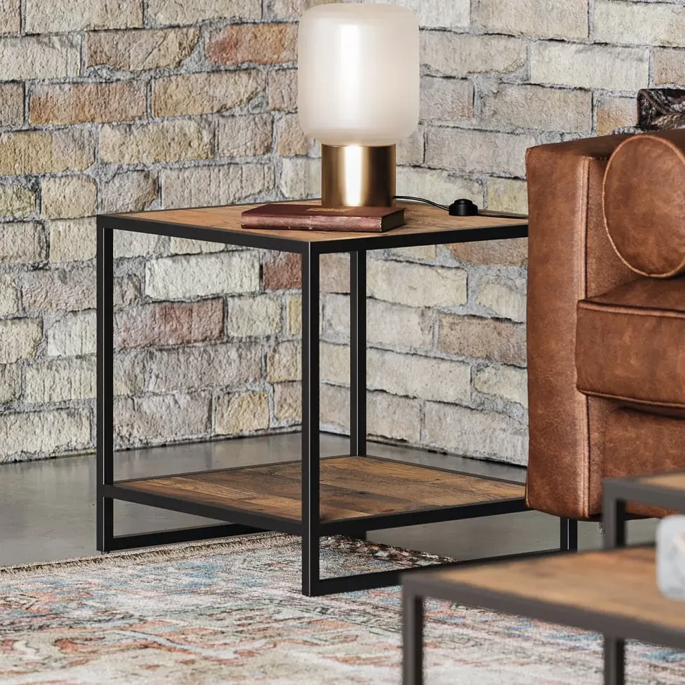 Olbia Square Lamp Table - Oak image