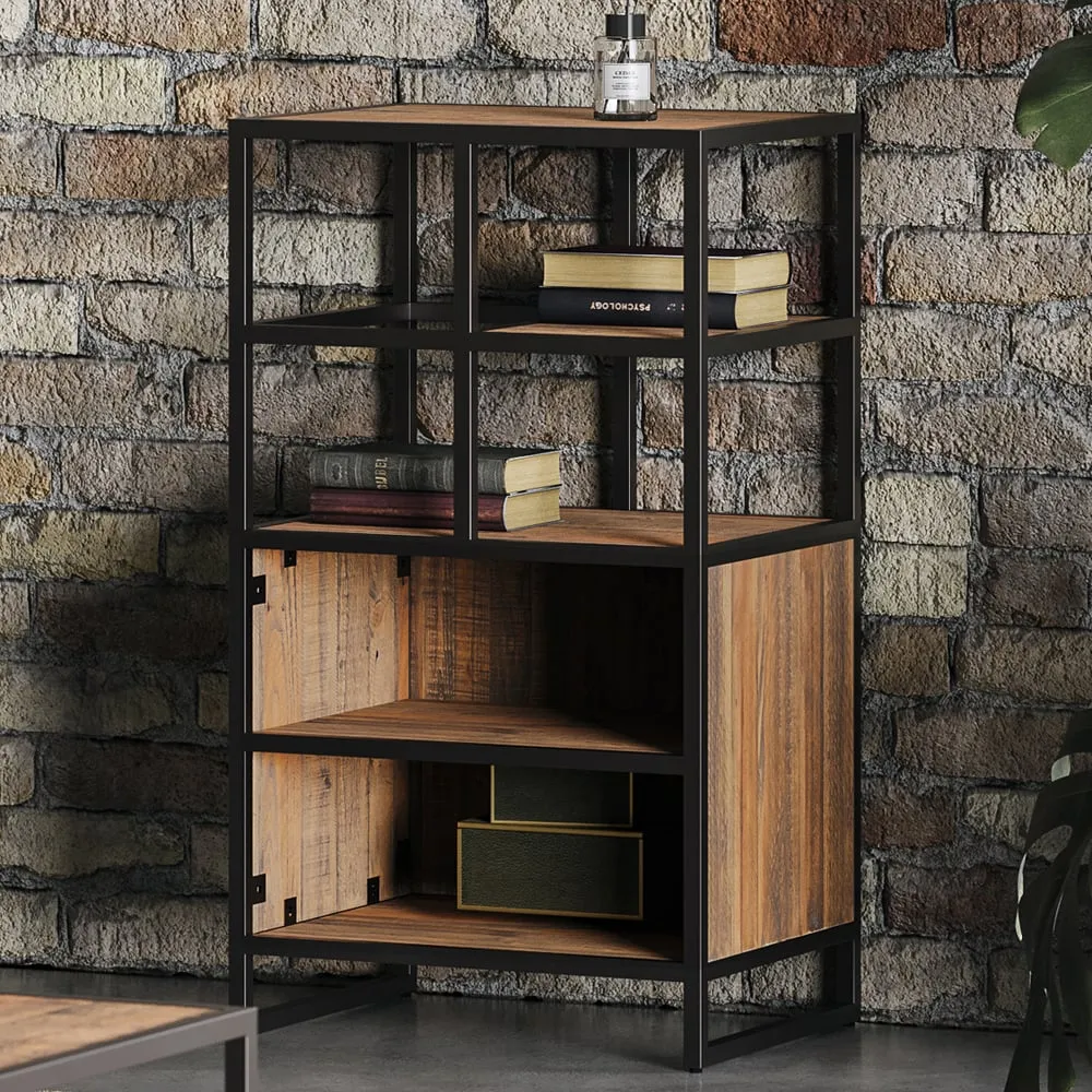 Olbia Tall Bookcase with 4 Shelves - Oak image