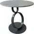 Oldham Ceramic Side Table with Steel Base - Grey