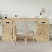 Oliver Computer Desk with Storage - Sonoma Oak