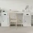 Oliver Computer Desk with Storage - White