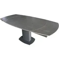 Oliver Extendable Dining Table - Grey, Ceramic