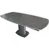 Oliver Extendable Dining Table - Grey, Ceramic
