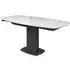 Oliver Extendable Dining Table - White, Ceramic