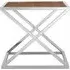 Oliver Side Table with Cross Frame - Natural, Fir Wood