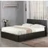 Oliver Small Double Ottoman Bed with Storage - Black, Faux Leather