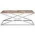 Oliver Wooden Coffee Table with Steel Frame - Natural