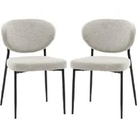 Olney Dining Chairs with Metal Frame, Set of 2 - Natural alternate view