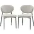 Olney Side Dining Chairs in Pair - Natural, Fabric