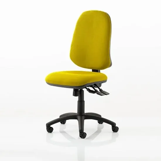 Olson Office Chair with Castors - Yellow