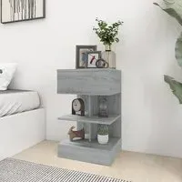 Oluina Bedside Cabinet with 1 Drawer - Grey