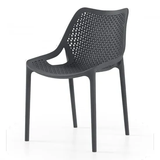 Olympia Stackable Side Chair - Anthracite, Polypropylene image