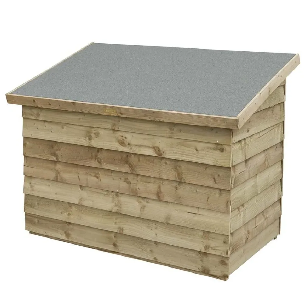 Omaha Wooden Garden Patio Chest - Natural product