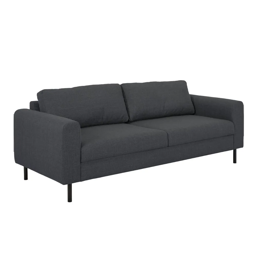 Onalaska 3 Seater Sofa - Dark Grey, Fabric