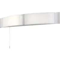 Onan Shaver Linear Wall Light with Socket - Chrome