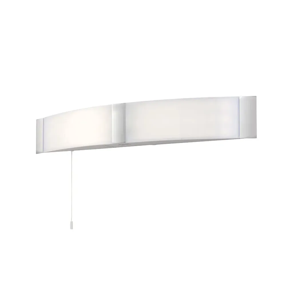 Onan Shaver Linear Wall Light with Socket - Chrome image