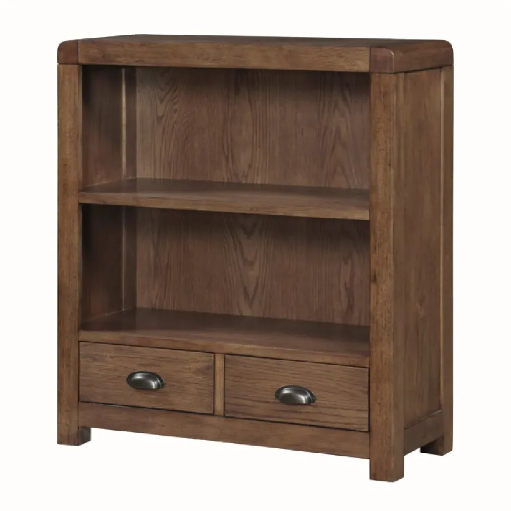 Ontario 2-Shelf Bookcase - Dark Oak image