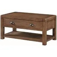 Ontario Coffee Table with Drawer - Dark Oak