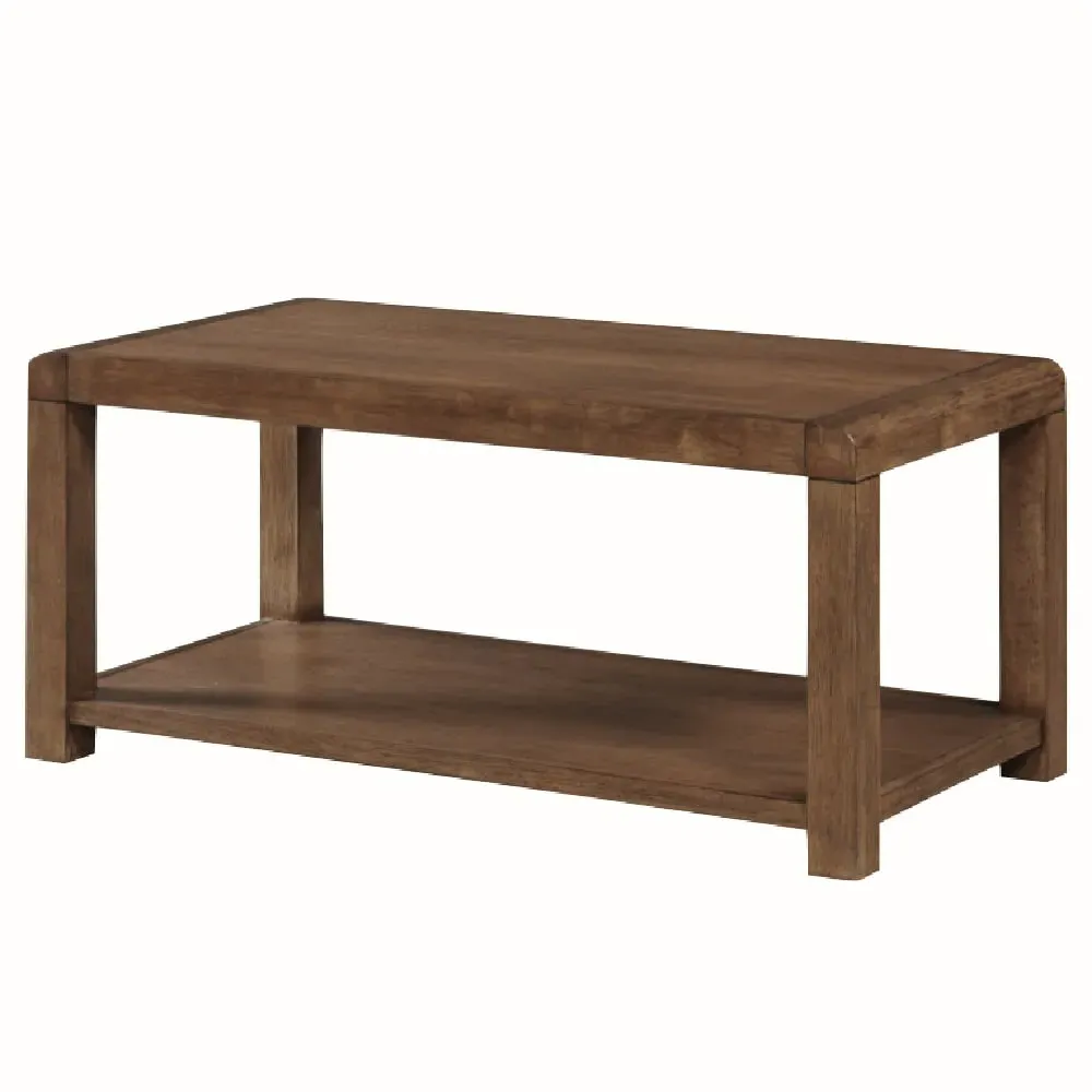 Ontario Coffee Table with Shelf - Dark Oak image