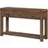 Ontario Console Table with 3 Drawers - Dark Oak