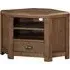 Ontario Corner TV Stand with Drawer - Dark Oak