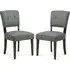 Ontario Dining Chairs Set of 2 - Grey, Fabric