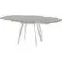 Ontario Extendable Dining Table - Taupe, Glass
