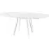 Ontario Extendable Dining Table - White, Glass