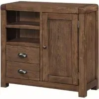 Ontario TV Sideboard with 2 Drawers - Dark Oak