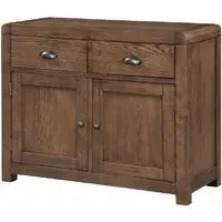 Ontario Wooden Sideboard with 2 Doors 2 Drawers - Dark Oak