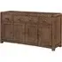 Ontario Wooden Sideboard with 4 Doors 3 Drawers - Dark Oak