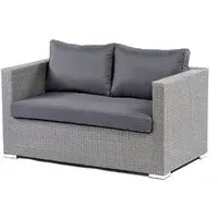 Onyx 2-Seater Outdoor Sofa - Grey, Rattan