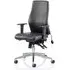 Onyx Ergo Office Chair with Arms - Black, Leather