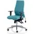Onyx Ergo Office Chair with Arms - Maringa Teal, Fabric