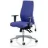 Onyx Ergo Office Chair with Arms - Stevia Blue, Fabric