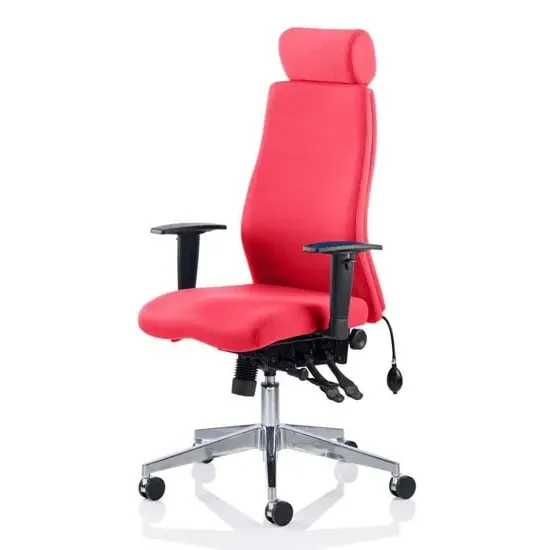 Onyx Ergo Office Chair with Headrest - Bergamot Cherry