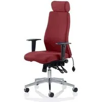 Onyx Ergo Office Chair with Headrest - Ginseng Chilli