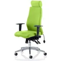 Onyx Ergo Office Chair with Headrest - Green