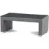Onyx Glass Top Coffee Table with Rattan Base