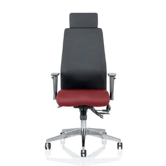 Onyx Office Chair with Headrest - Ginseng Chilli