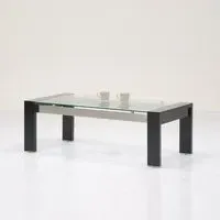 Onyx Rectangular Coffee Table - Black, High Gloss