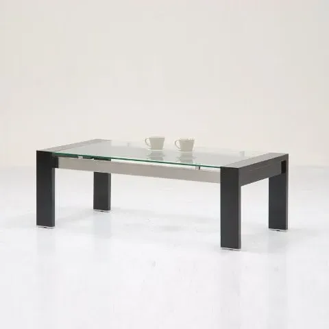 Onyx Rectangular Coffee Table - Black, High Gloss image