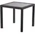Onyx Square Dining Table with Ceramic Glass Top - Grey, Rattan