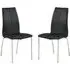 Opal Dining Chair - Black, Faux Leather