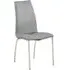 Opal Dining Chair - Grey, Faux Leather