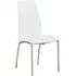 Opal Dining Chair - White, Faux Leather