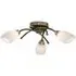 Opera 3-Light Ceiling Light - Antique Brass, Opal Glass